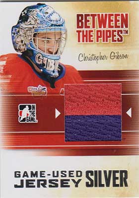 Christopher Gibson 2010-11 Between The Pipes Jerseys Silver #M06
