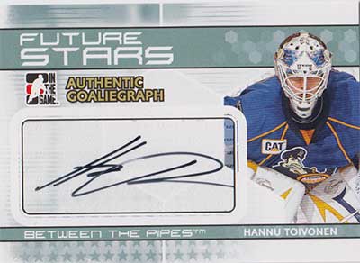 Hannu Toivonen 2009-10 Between The Pipes Autographs #AHT