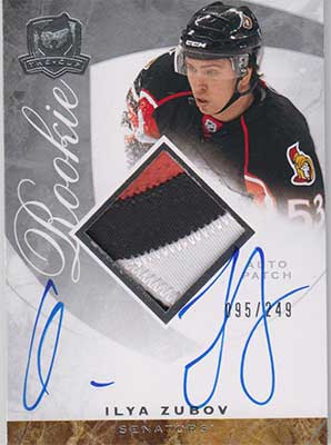 Ilya Zubov 2008-09 The Cup #124 Patch Autograph RC /249
