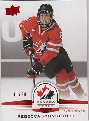 Rebecca Johnston 2014-15 Upper Deck Team Canada Juniors Red #149 /99