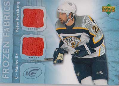 Peter Forsberg 2007-08 Upper Deck Ice Frozen Fabrics #FFPF