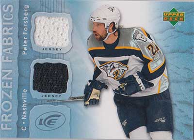 Peter Forsberg 2007-08 Upper Deck Ice Frozen Fabrics #FFPF