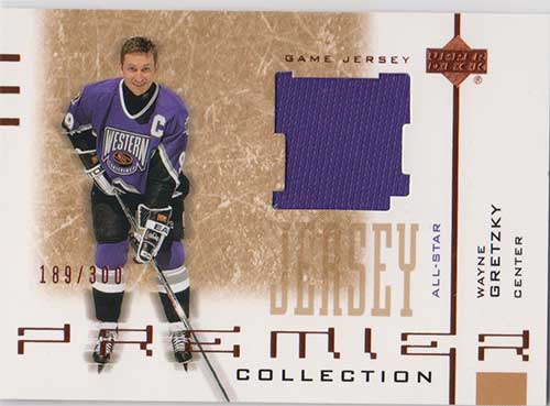 Wayne Gretzky 2001-02 UD Premier Collection Jerseys #BWG /300