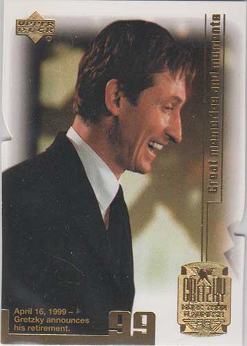 Wayne Gretzky 1999 Wayne Gretzky Living Legend More Than a Number #96 Wayne Gretzky/Announces /99