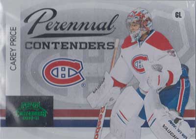 Carey Price 2010-11 Playoff Contenders Perennial Contenders Green #17 /50