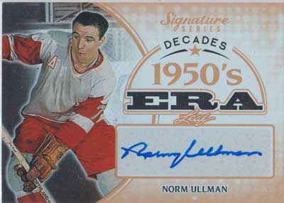 Norm Ullman 2015-16 Leaf Signature Series Decades Autographs #SDNU1