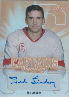 Ted Lindsay 2015-16 Leaf Signature Series Captains Autographs #SCTL1 /90