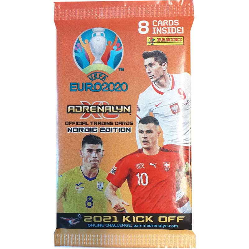 BILLIGT! Fotbollskort Nordic Edition Panini Adrenalyn XL Euro 2021 KICK OFF - Paket (Äldre kort)