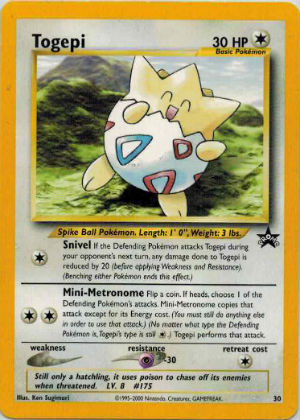 Pokémon, Black Star Promo, Togepi - 30