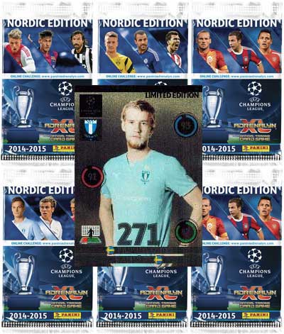 1st Coolcardpaket HELANDER Nordic Edition Panini Adrenalyn XL Champions League 2014-15