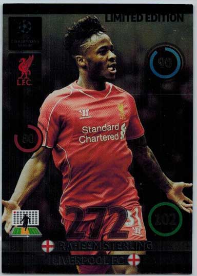 Limited Edition, 2014-15 Adrenalyn Champions League, Raheem Sterling