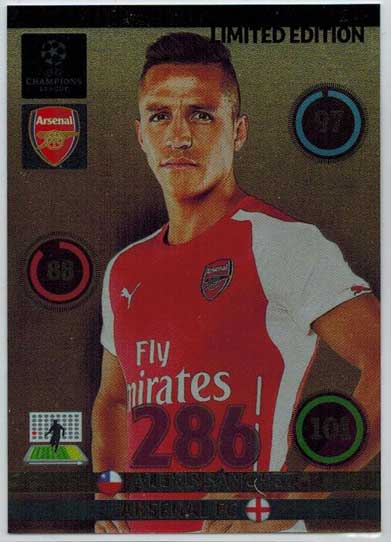 Limited Edition, 2014-15 Adrenalyn Champions League, Alexis Sanchez