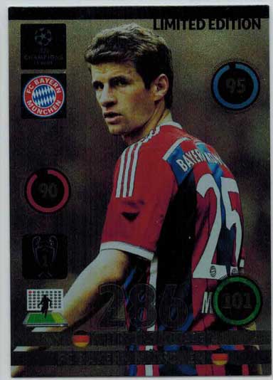 Limited Edition, 2014-15 Adrenalyn Champions League, Thomas Müller / Thomas Muller