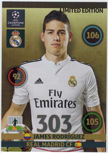 XXL Limited Edition, 2014-15 Adrenalyn Champions League, James Rodriguez