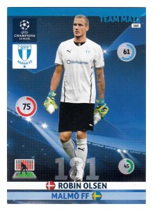 Team Mate, 2014-15 Adrenalyn Champions League, Malmö FF, Robin Olsen