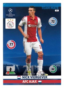 Team Mate, 2014-15 Adrenalyn Champions League, AFC Ajax, Nick Viergever