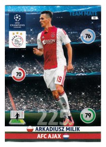 Team Mate, 2014-15 Adrenalyn Champions League, AFC Ajax, Arkadiusz Milik