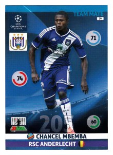 Team Mate, 2014-15 Adrenalyn Champions League, RSC Anderlecht, Chancel Mbemba