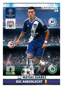 Team Mate, 2014-15 Adrenalyn Champions League, RSC Anderlecht, Matías Suárez