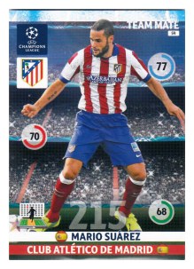 Team Mate, 2014-15 Adrenalyn Champions League, Club Atlético de Madrid, Mario Suárez