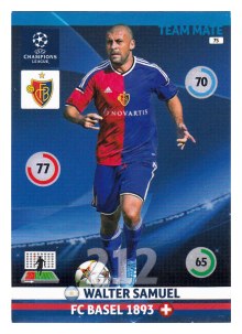 Team Mate, 2014-15 Adrenalyn Champions League, FC Basel 1893, Walter Samuel