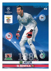 Team Mate, 2014-15 Adrenalyn Champions League, SL Benfica, Artur