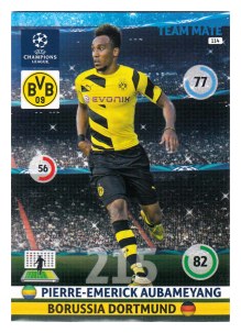 Team Mate, 2014-15 Adrenalyn Champions League, Borussia Dortmund, Pierre-Emerick Aubameyang