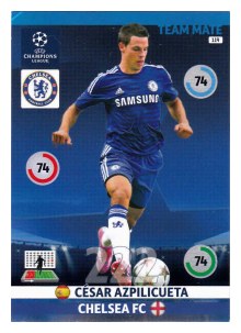 Team Mate, 2014-15 Adrenalyn Champions League, Chelsea FC, César Azpilicueta