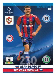 Team Mate, 2014-15 Adrenalyn Champions League, PFC CSKA Moskva, Alan Dzagoev
