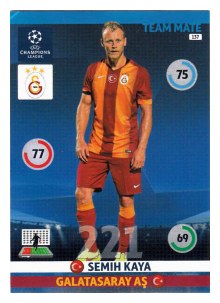 Team Mate, 2014-15 Adrenalyn Champions League, Galatasaray AS, Semih Kaya
