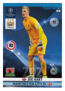 Team Mate, 2014-15 Adrenalyn Champions League, Manchester City FC, Joe Hart