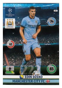 Team Mate, 2014-15 Adrenalyn Champions League, Manchester City FC, Edin Dzeko