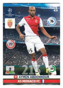 Team Mate, 2014-15 Adrenalyn Champions League, AS Monaco FC, Aymen Abdennour
