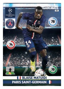 Team Mate, 2014-15 Adrenalyn Champions League, Paris Saint-Germain, Blaise Matuidi