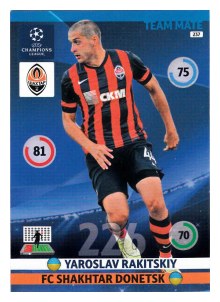 Team Mate, 2014-15 Adrenalyn Champions League, FC Shakhtar Donetsk, Yaroslav Rakitskiy