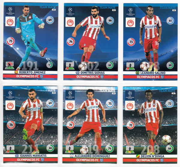 Teamset, 2014-15 Adrenalyn Champions League, Olympiacos FC
