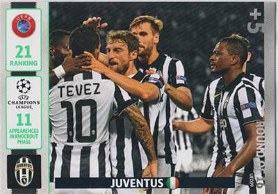 Round of 16, 2014-15 Adrenalyn Champions League UPDATE #UE009 Juventus