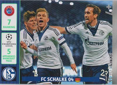 Round of 16, 2014-15 Adrenalyn Champions League UPDATE #UE015 FC Schalke 04