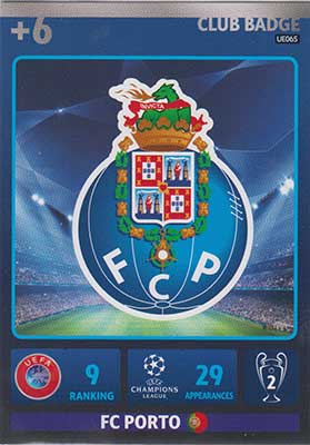 Club Badge, 2014-15 Adrenalyn Champions League UPDATE #UE065 FC Porto