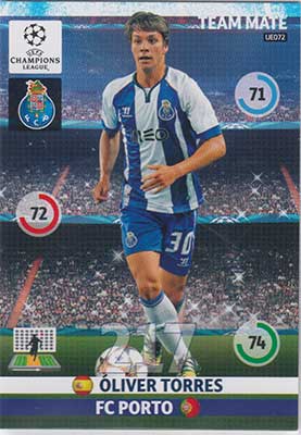 Team Mates, 2014-15 Adrenalyn Champions League UPDATE #UE072 Oliver Torres
