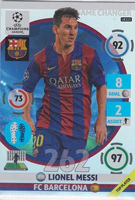 Game Changer, 2014-15 Adrenalyn Champions League UPDATE #UE113 Lionel Messi