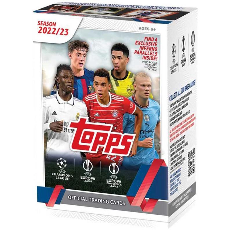 Value Box / Presentbox 2022-23 Topps UEFA Club Competitions UCC Soccer [7 Paket]