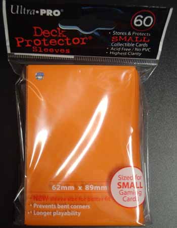 Small deck protector sleeves, orange, 60st - Ultra Pro