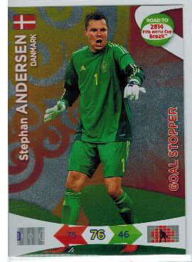 Goal Stoppers, 2013-14 Adrenalyn Road to the World Cup, Stephan Andersen 