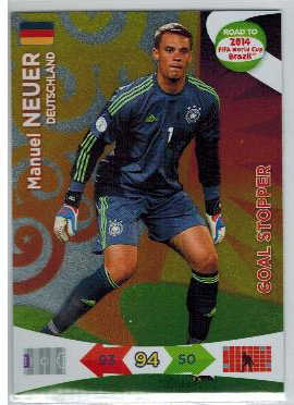 Goal Stoppers, 2013-14 Adrenalyn Road to the World Cup, Manuel Neuer 