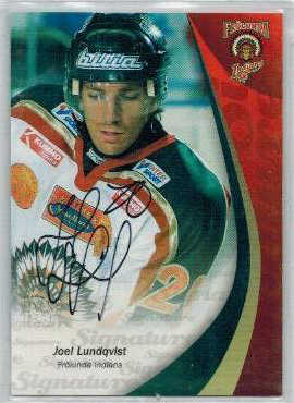2006-07 SHL Signatures s.1 #07 Joel Lundqvist, Frölunda Indians