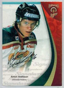 2006-07 SHL Signatures s.1 #08 Anton Axelsson, Frölunda Indians