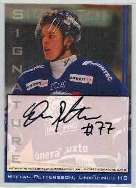 2002-03 SHL Signatures s.2 #01 Stefan Pettersson Linköping HC