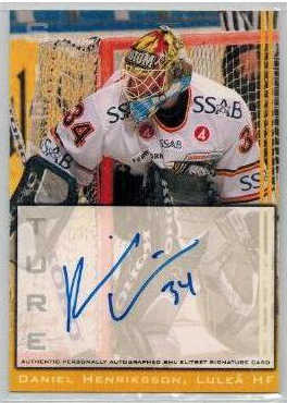 2002-03 SHL Signatures s.2 #02 Daniel Henriksson Luleå Hockey