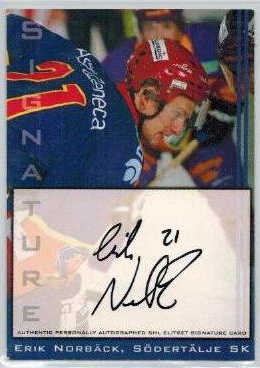 2002-03 SHL Signatures s.2 #03 Erik Nordbäck Södertälje SK